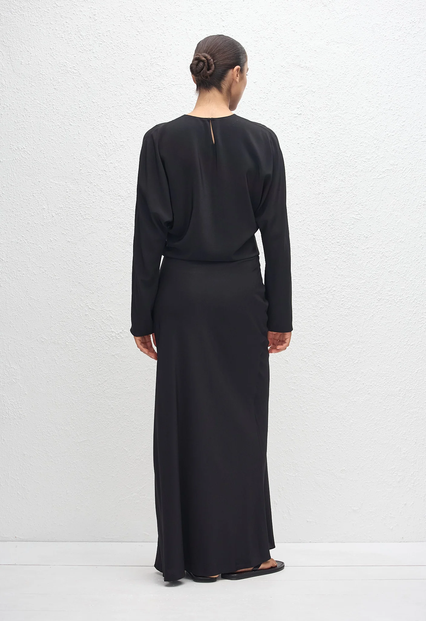 Bias Elastic Skirt - Black - Image 4