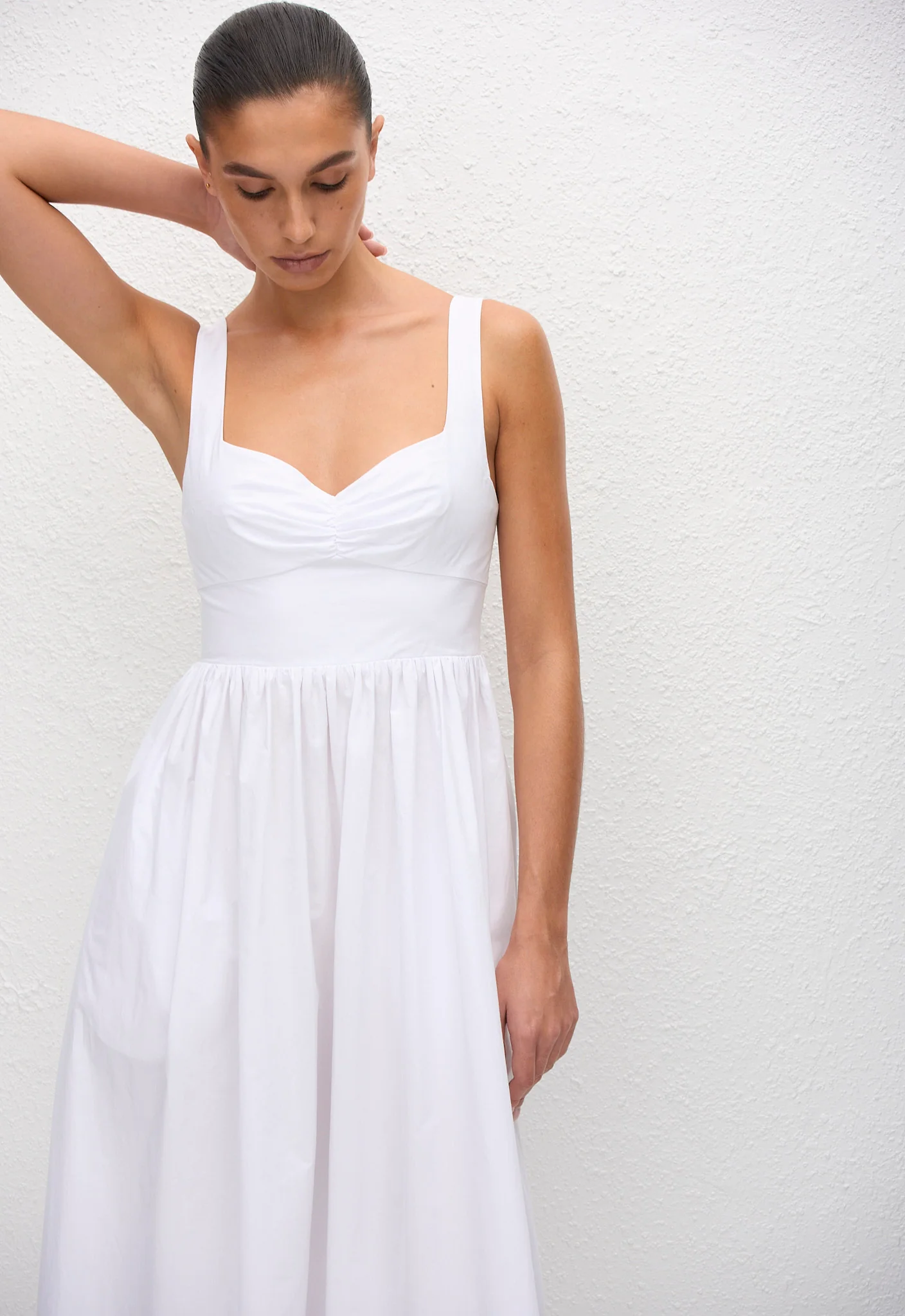 Bralette Midi Dress - White - Image 3