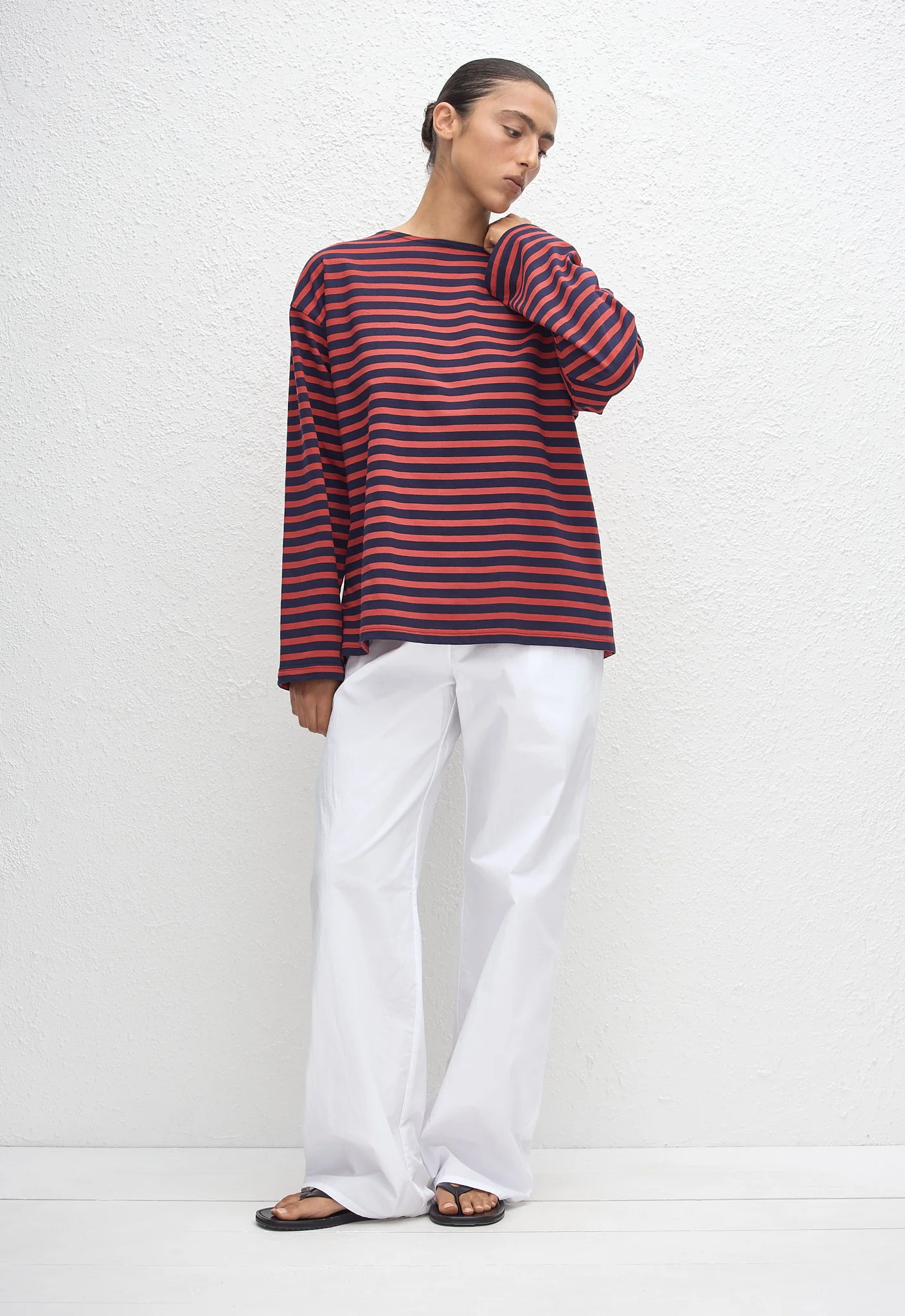 Breton Stripe Tee - Red/Navy Stripe - Image 2