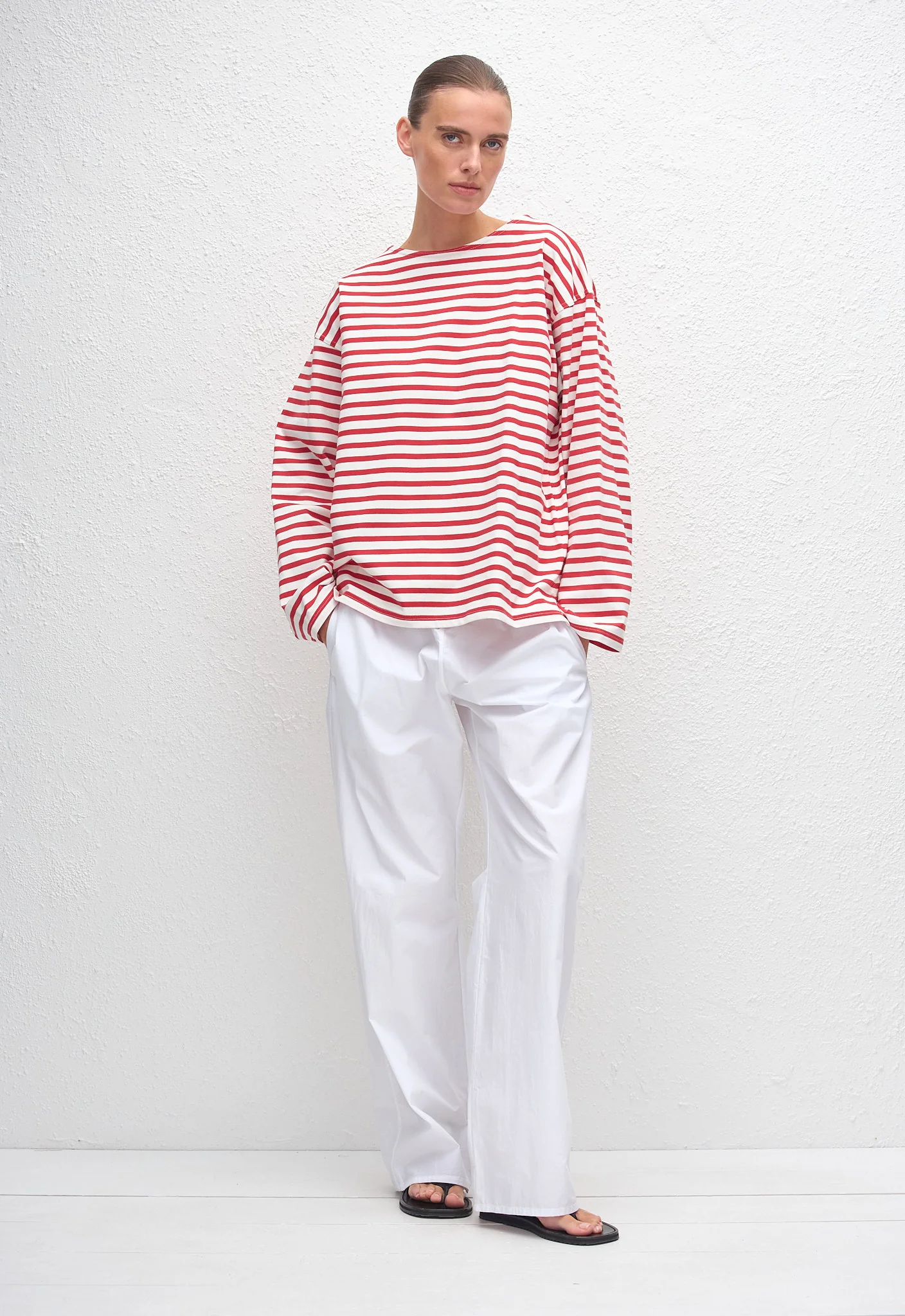 Breton Stripe Tee - Red/White