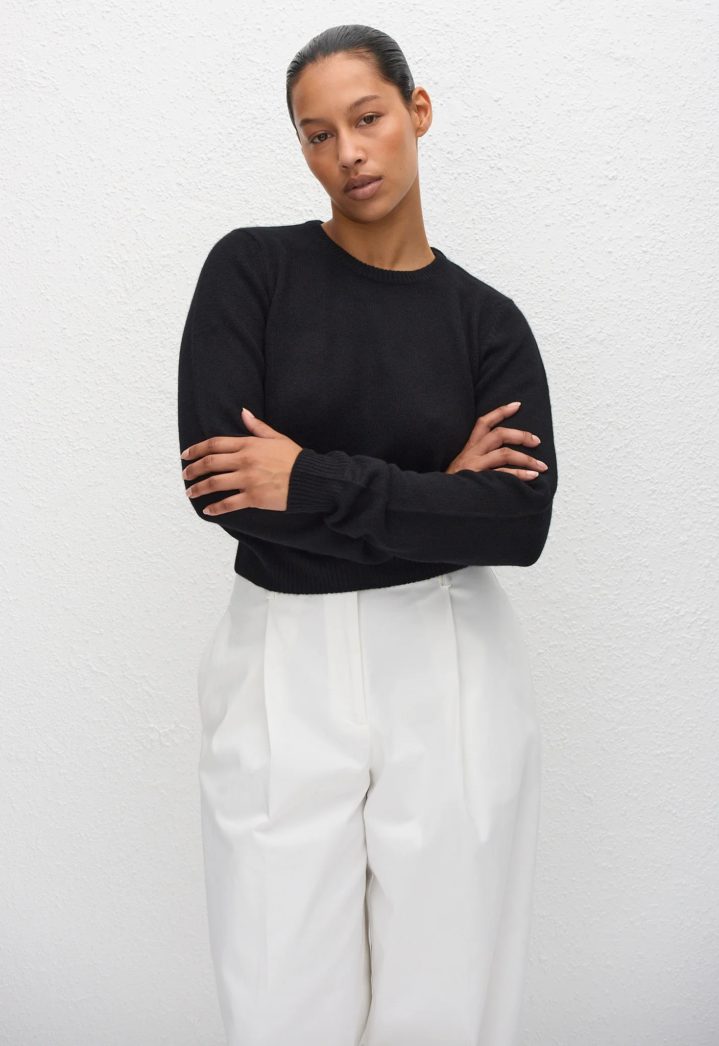 Cashmere Baby Sweater - Black - Image 2