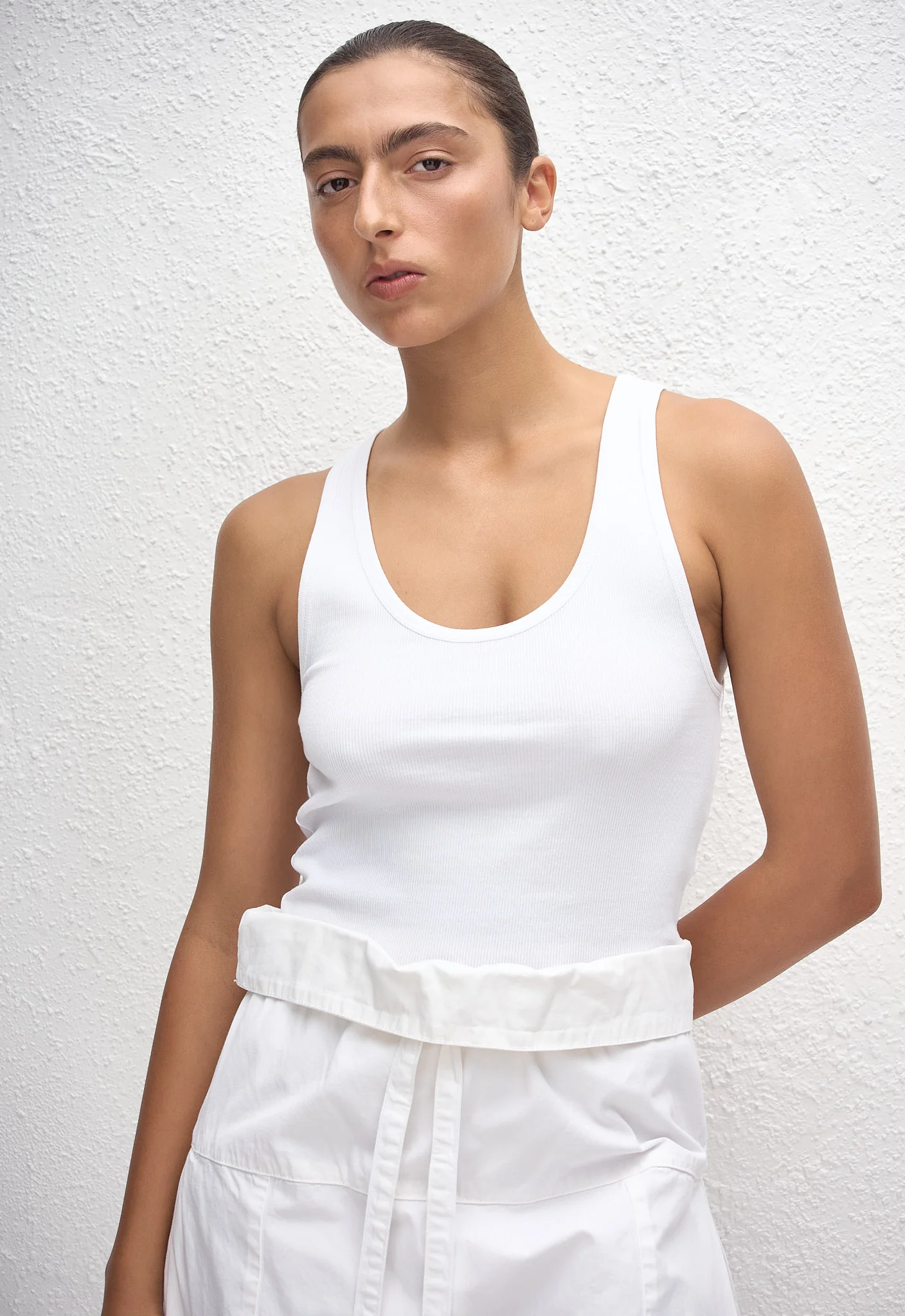 Classic Rib Tank - Chalk - Image 2