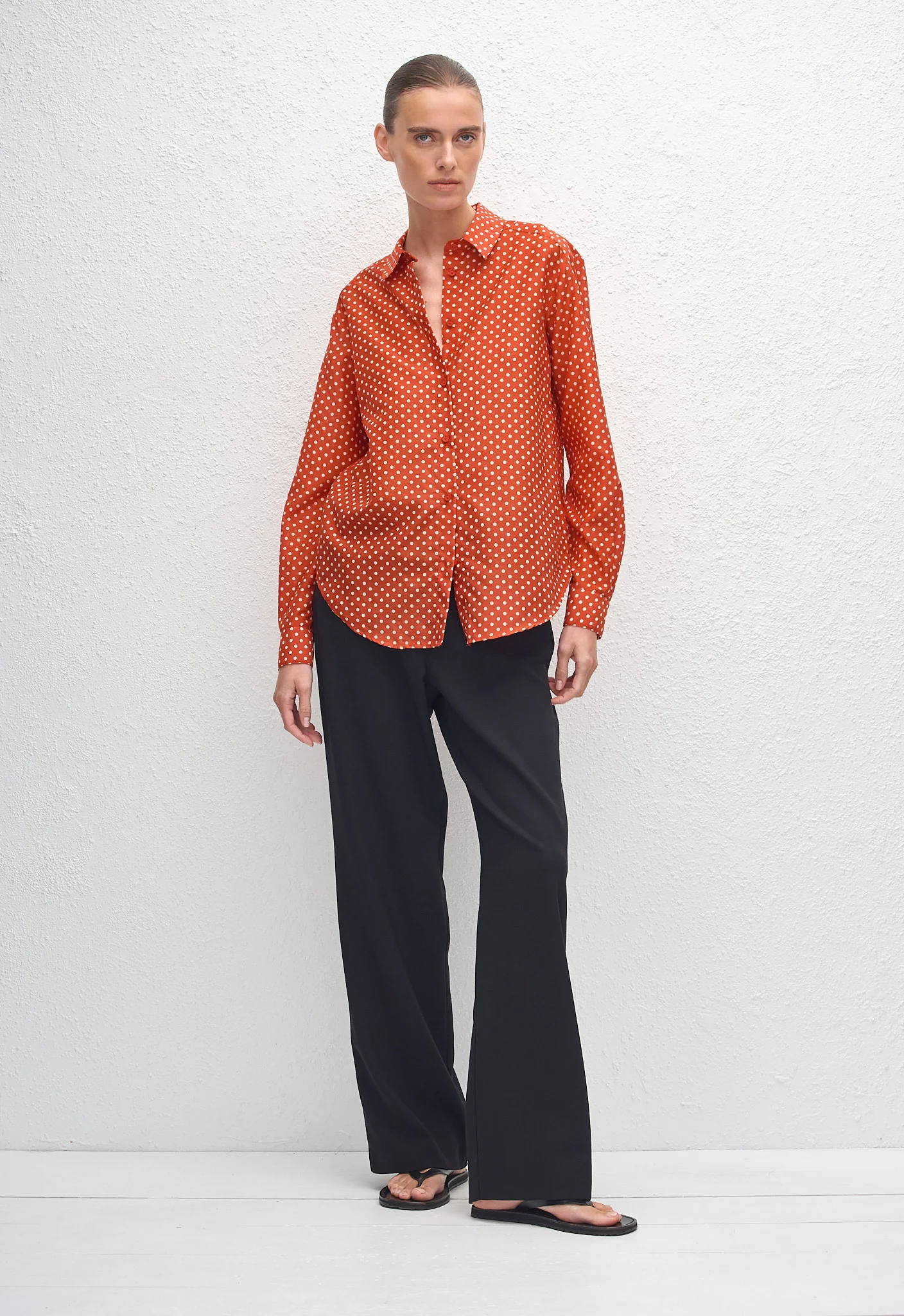 Classic Shirt - Polka Dot (Tomato)