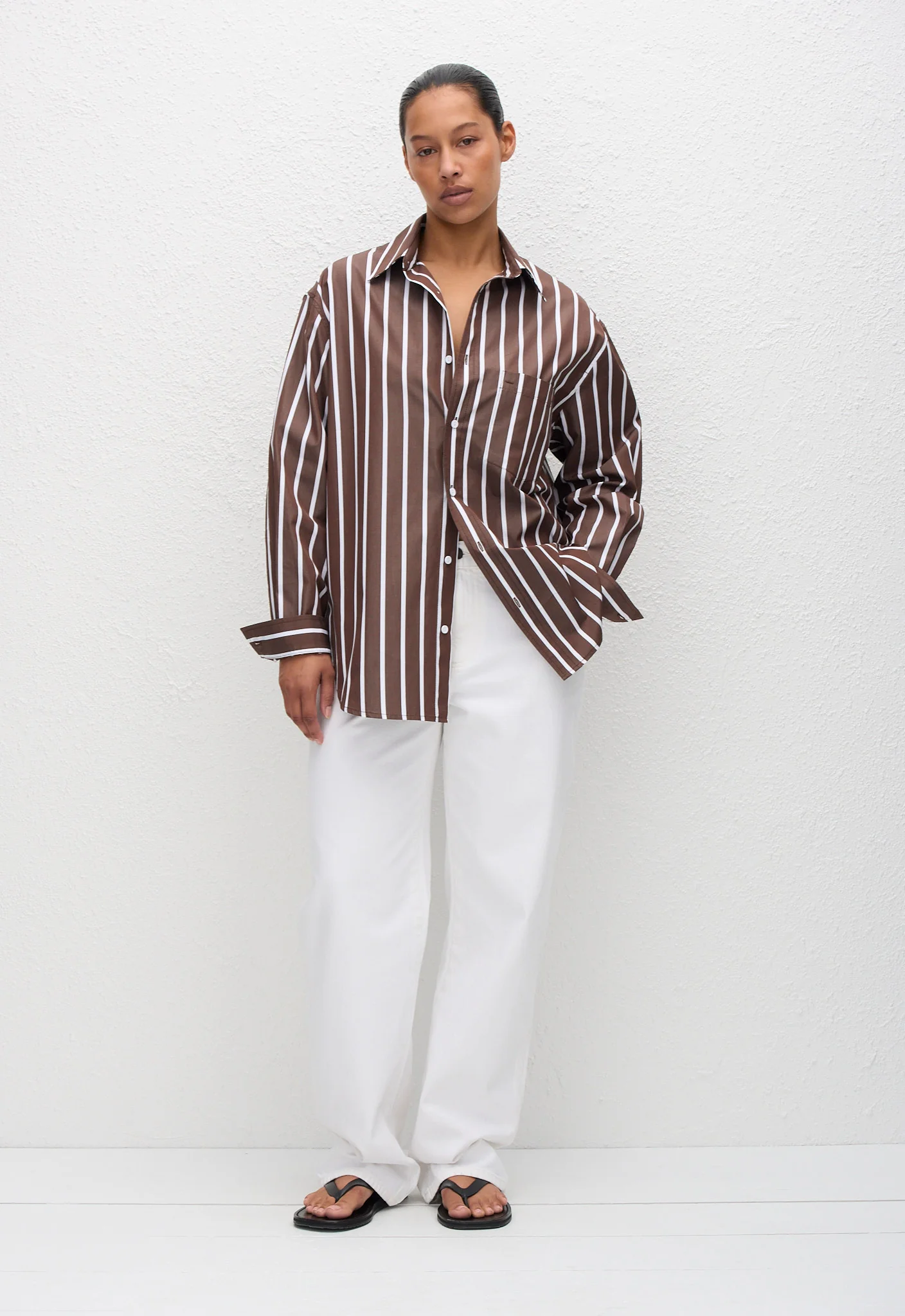 Classic Stripe Shirt - Chocolate Stripe