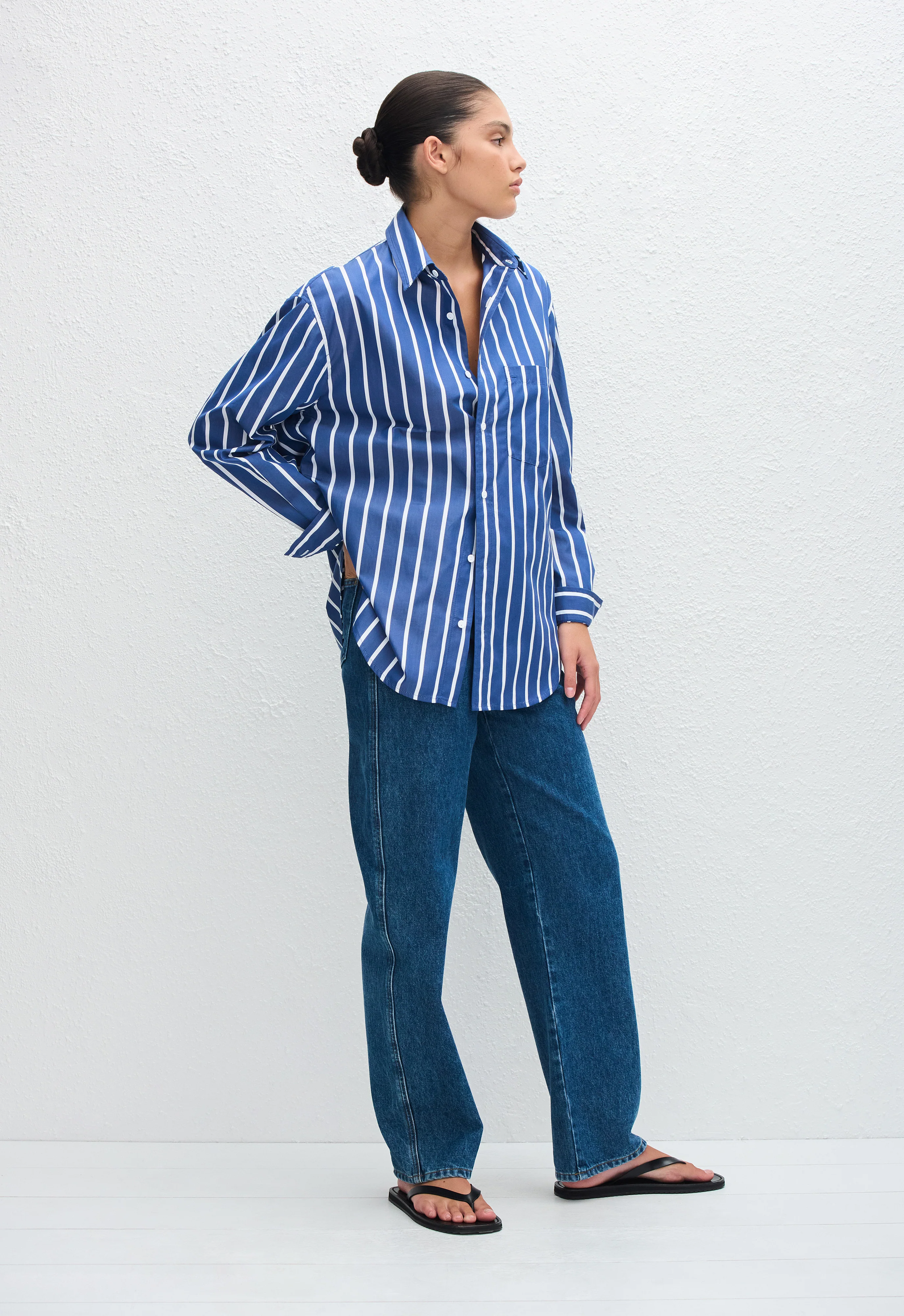 Classic Stripe Shirt - Marine Stripe - Image 2