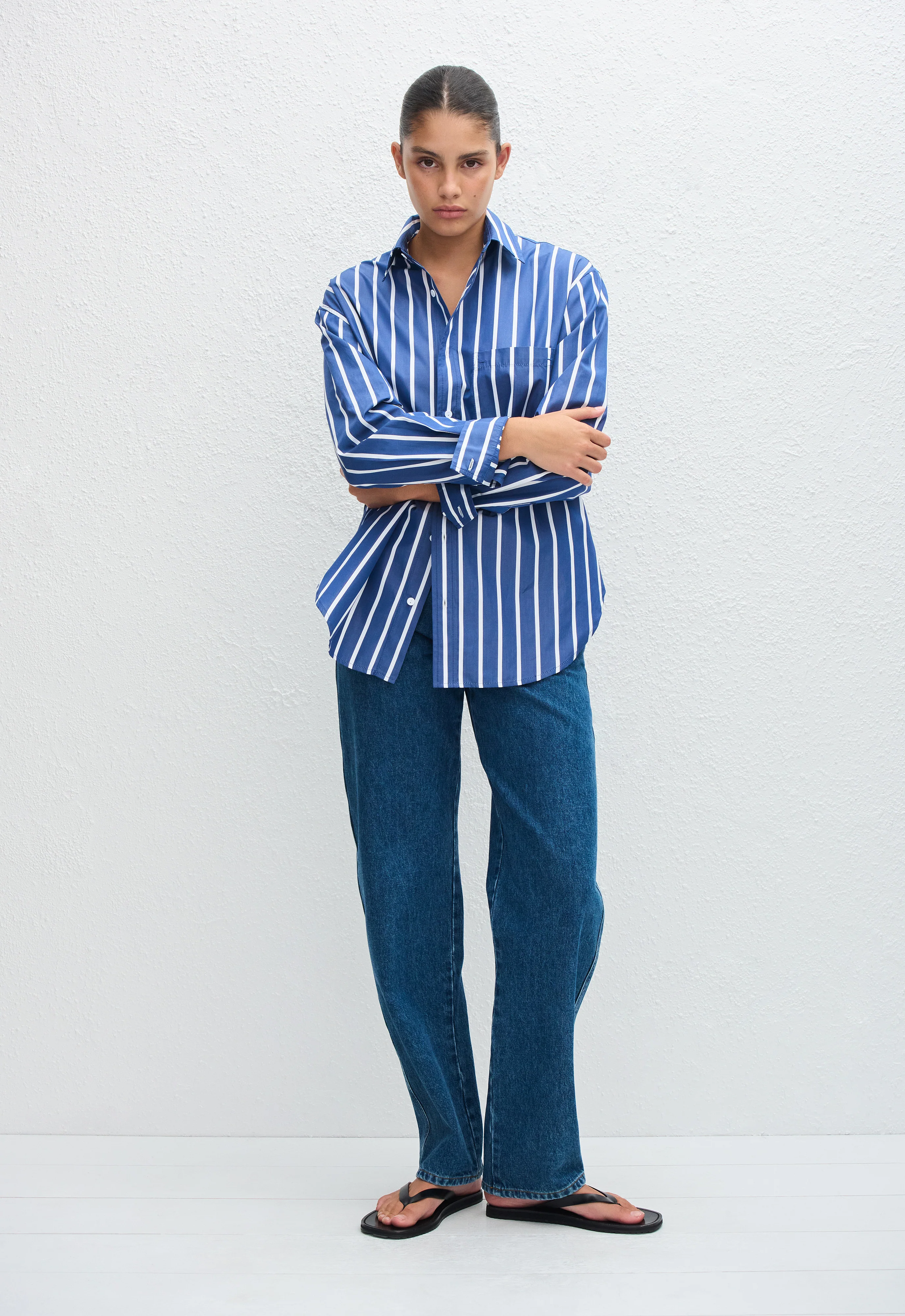 Classic Stripe Shirt - Marine Stripe - Image 3