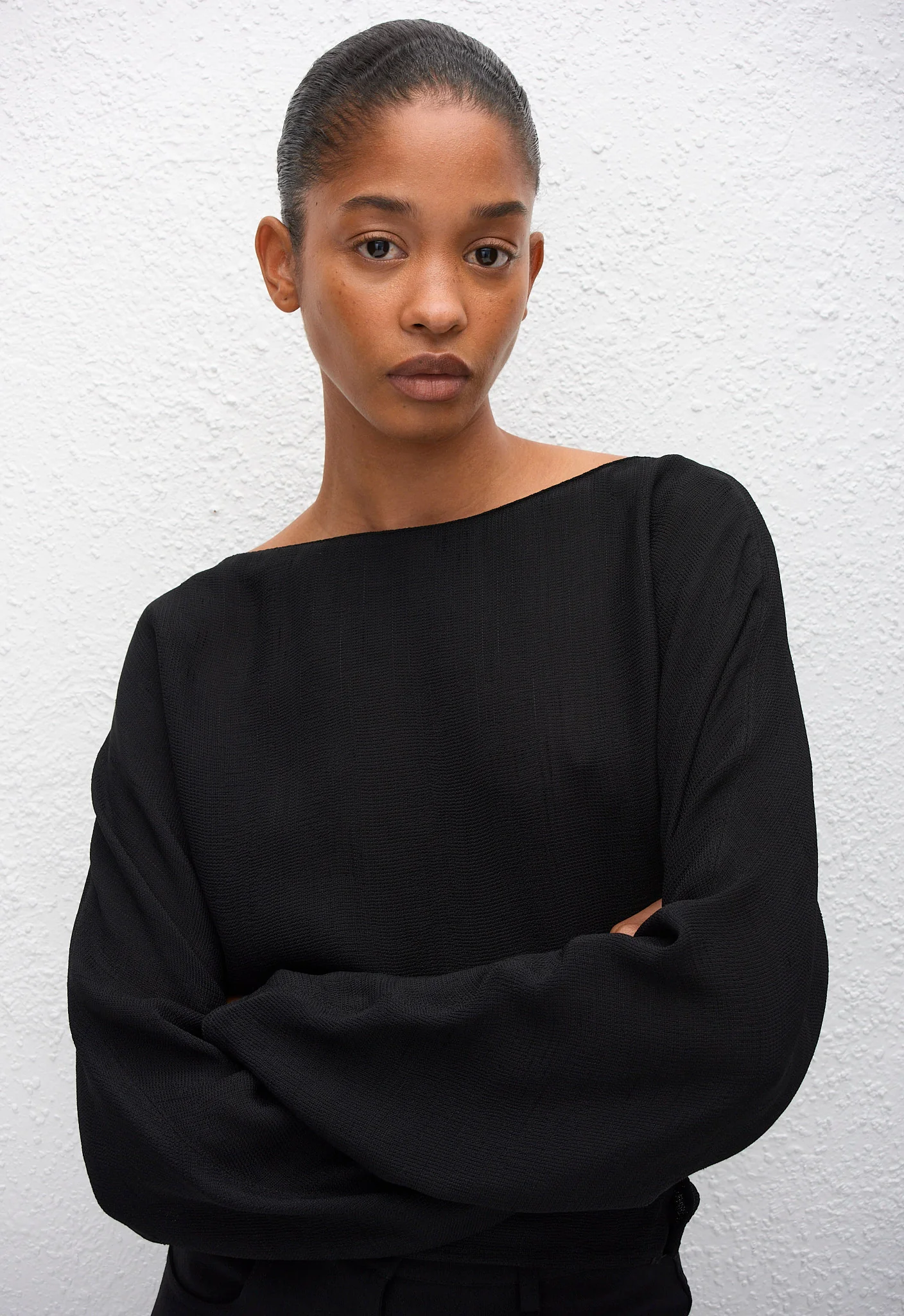 Dolman Blouse - Black - Image 2