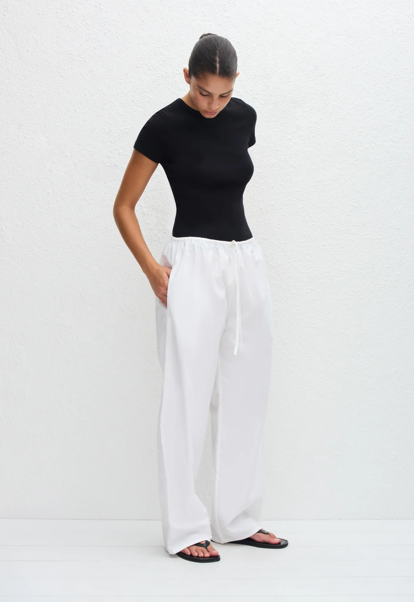 Drawcord Pant - White - Image 3