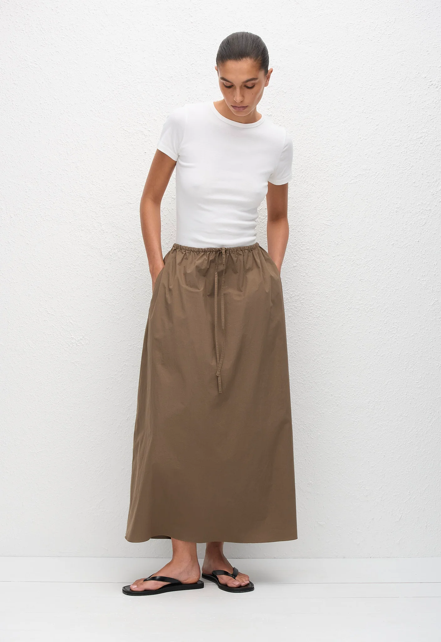 Drawcord Skirt - Birch