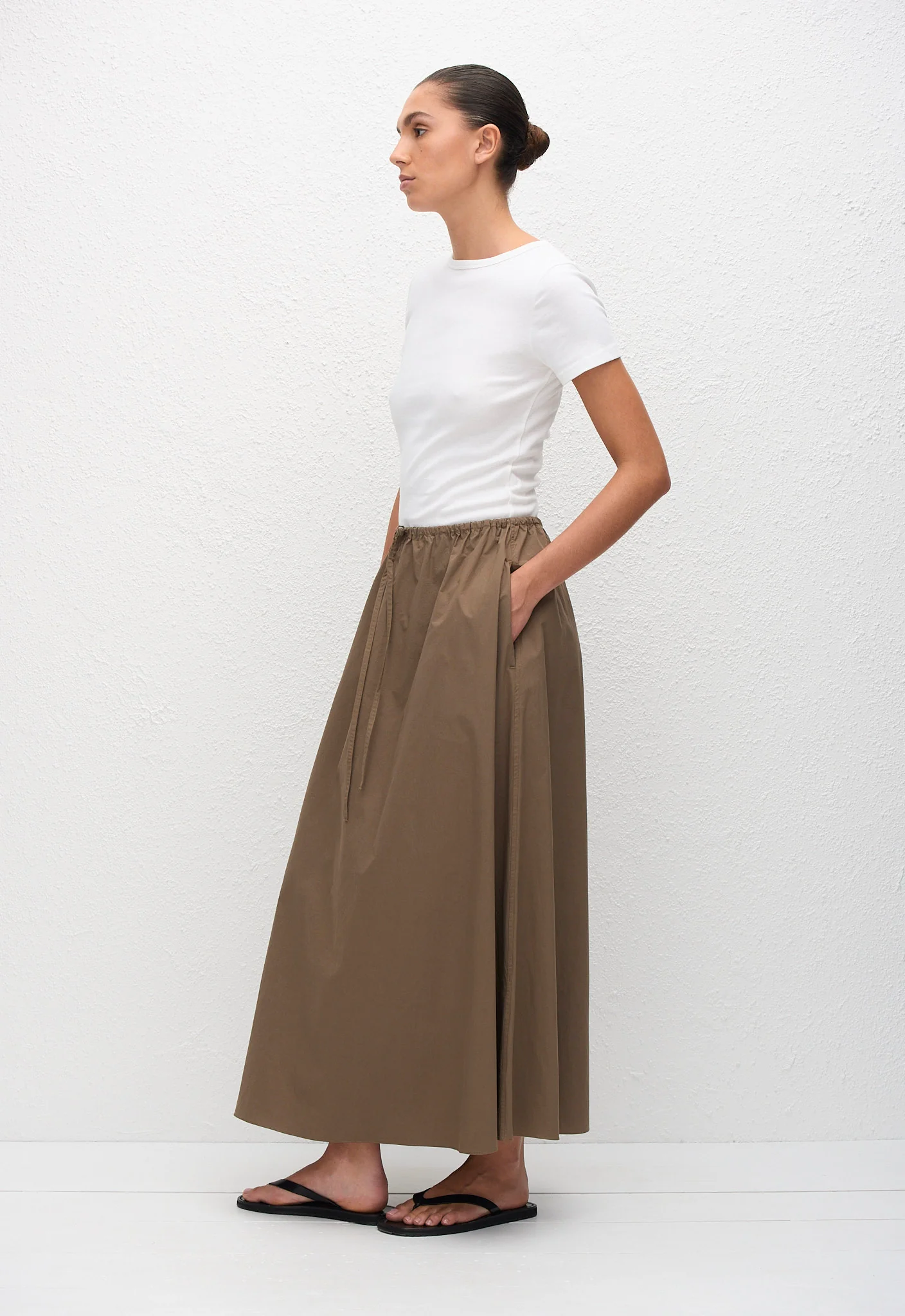 Drawcord Skirt - Birch - Image 2