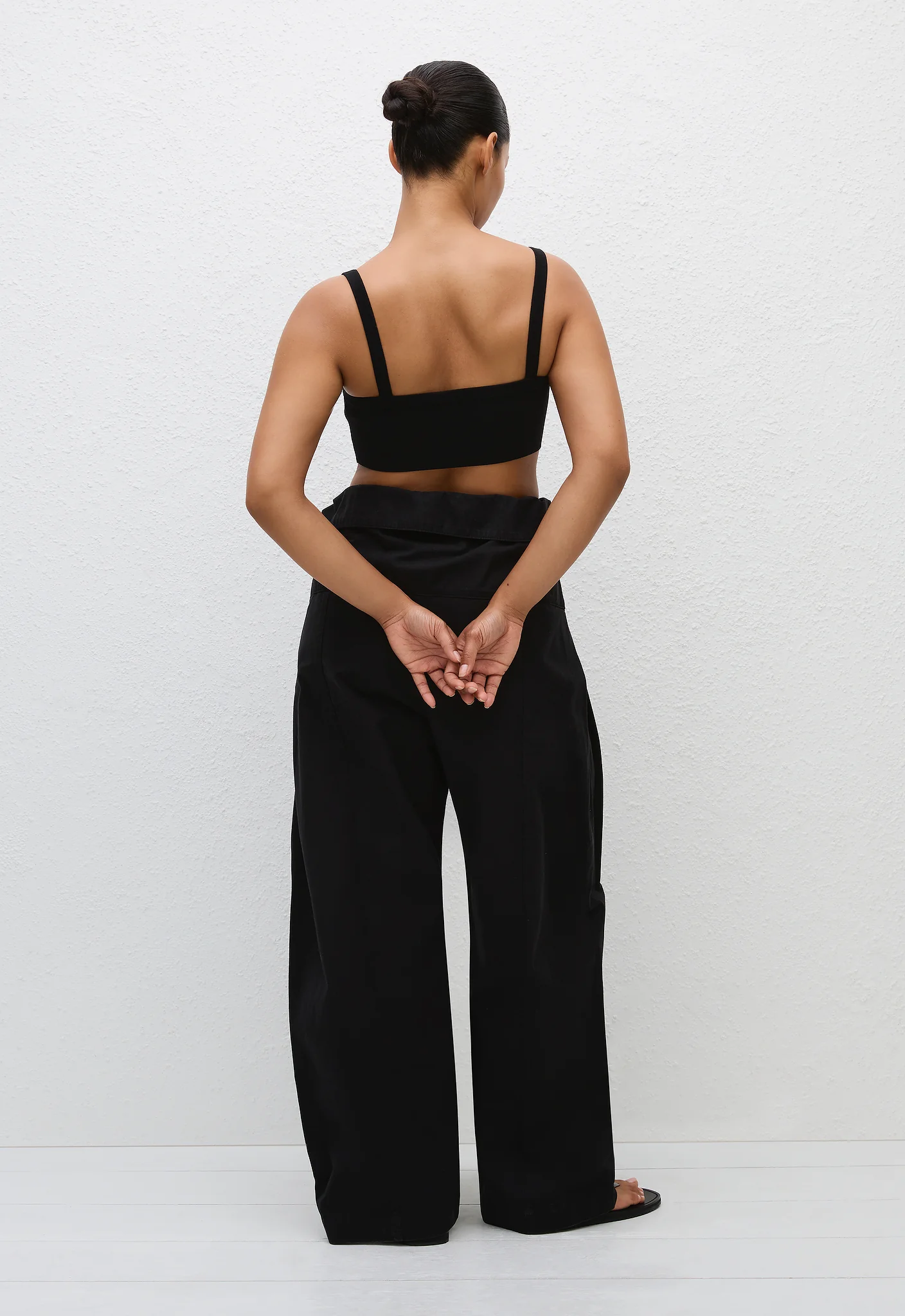 Fisherman Drawcord Pant - Black - Image 4