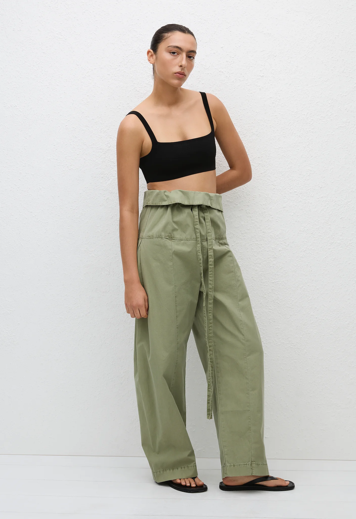 Fisherman Drawcord Pant - Oregano - Image 3