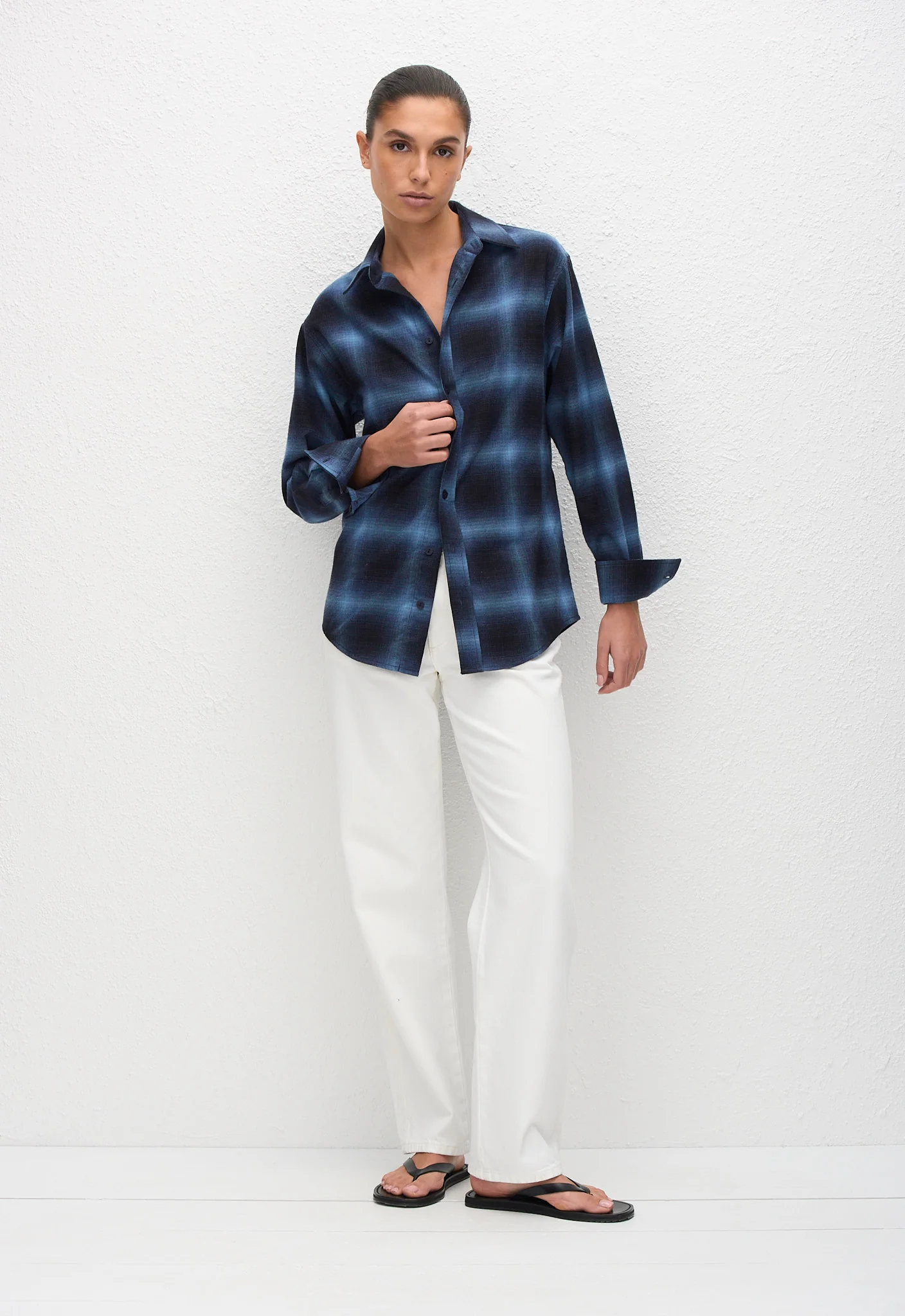 Flannel Shirt - Midnight Check