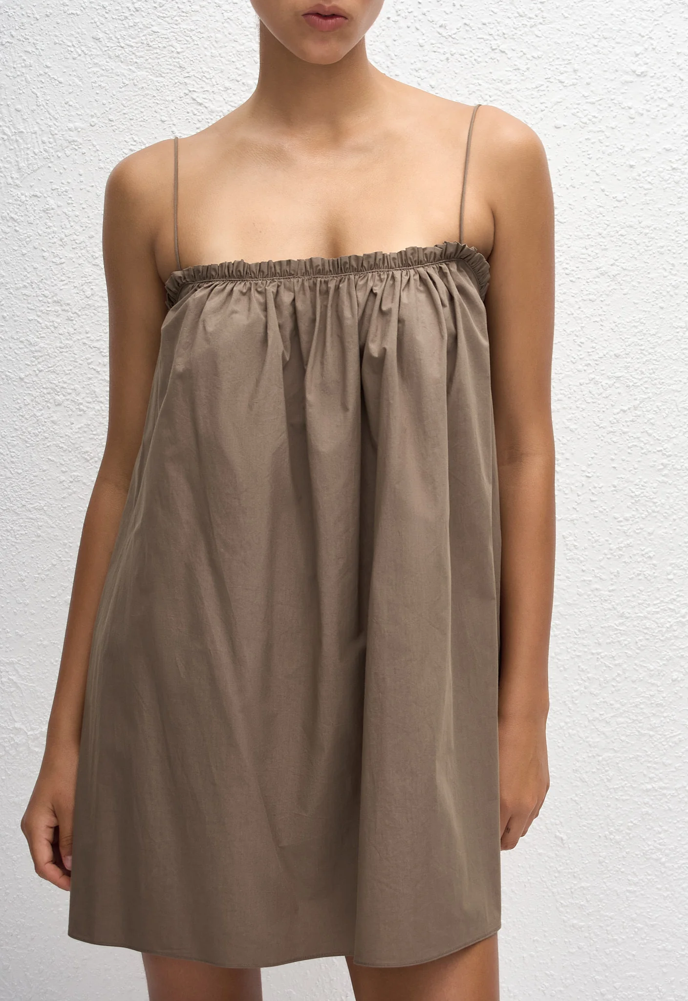 Frill Cami Mini Dress - Birch - Image 2