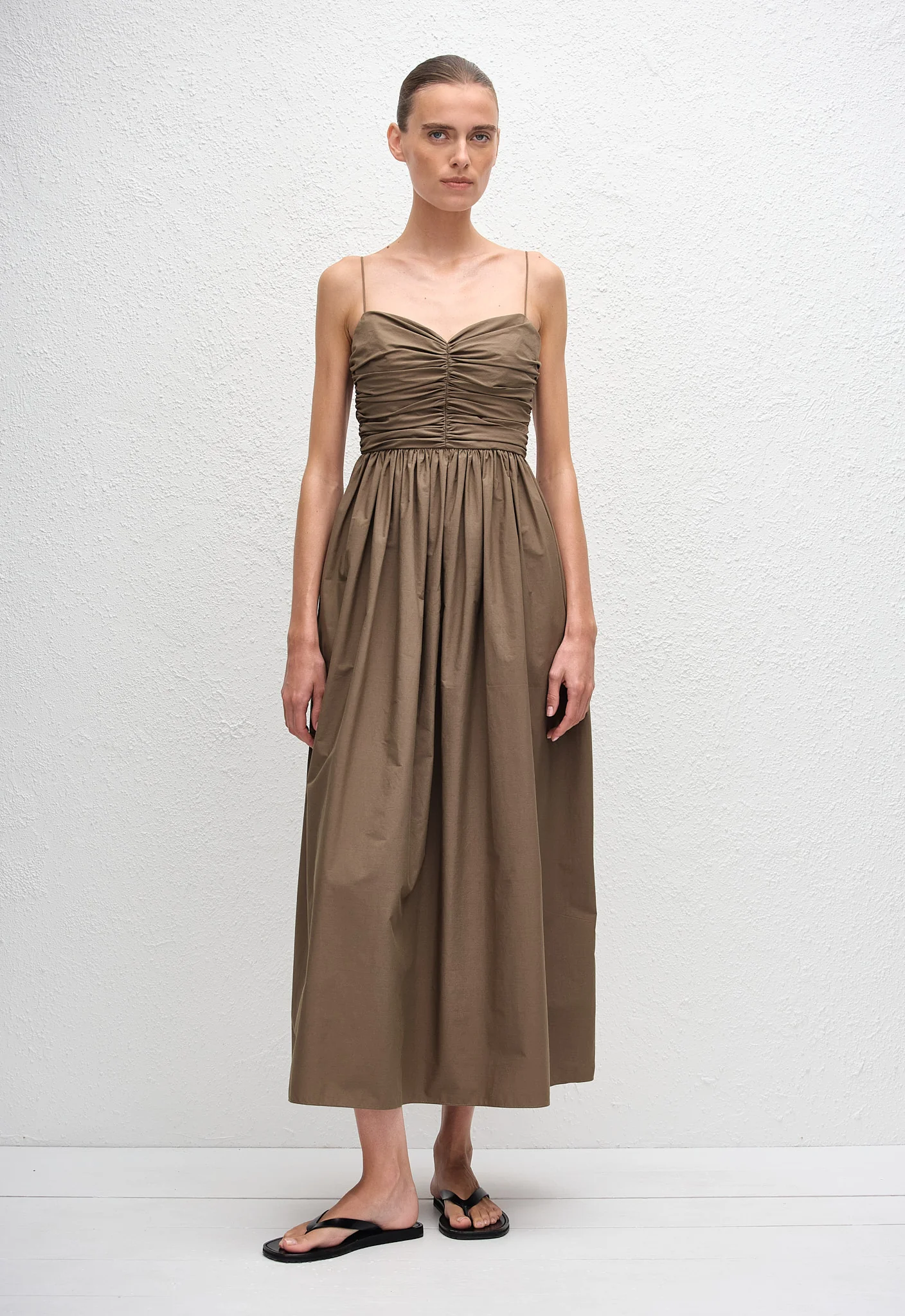 Gathered Bodice Dress - Birch - Image 3