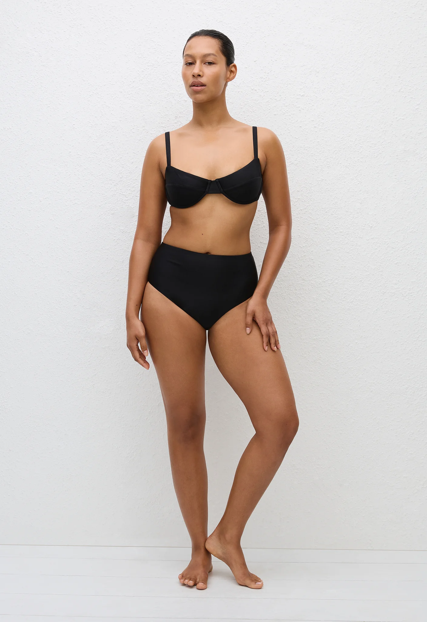 High Waist Brief - Deep Black