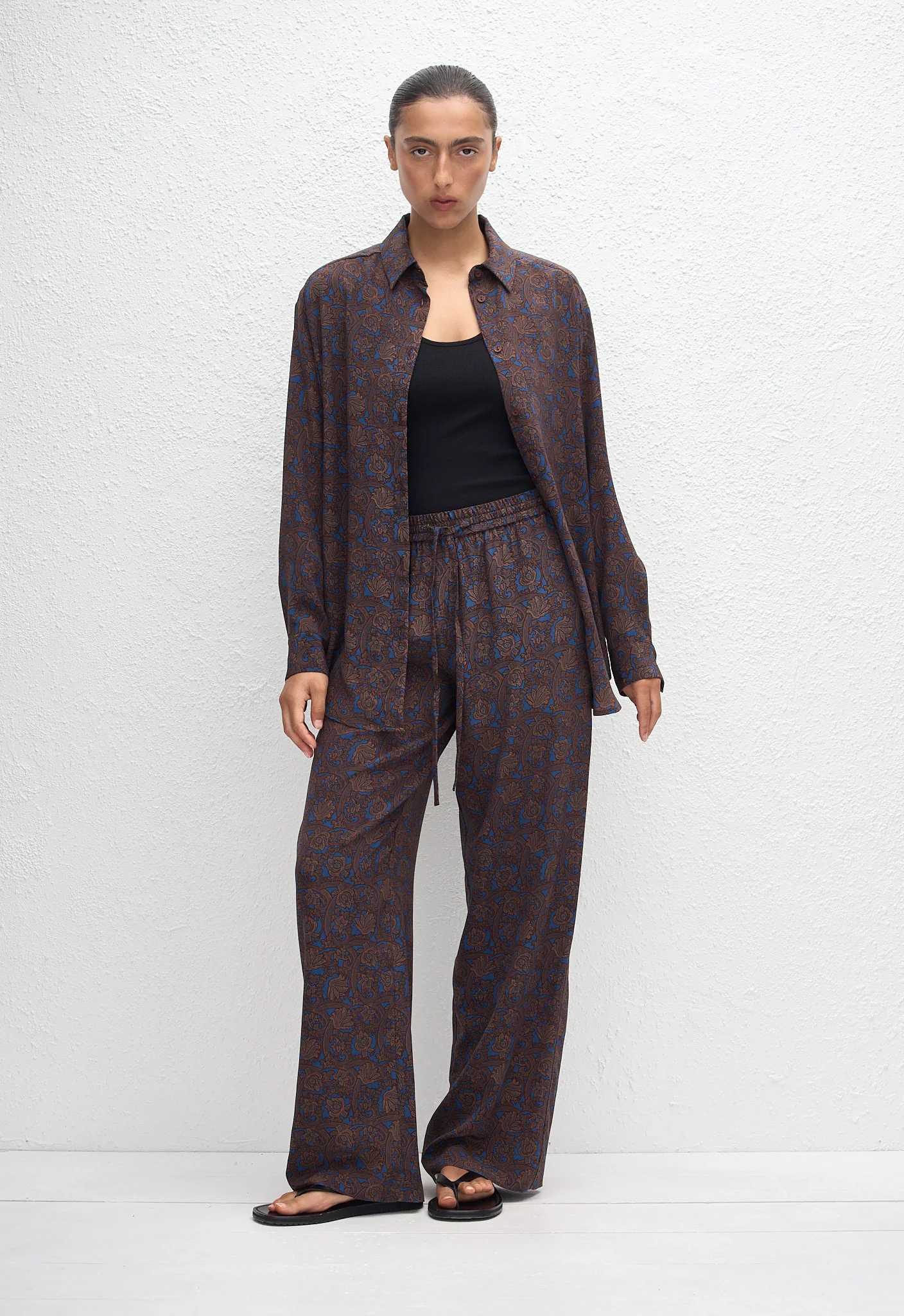 Long Sleeve Silk Shirt - Marrakesh - Image 2