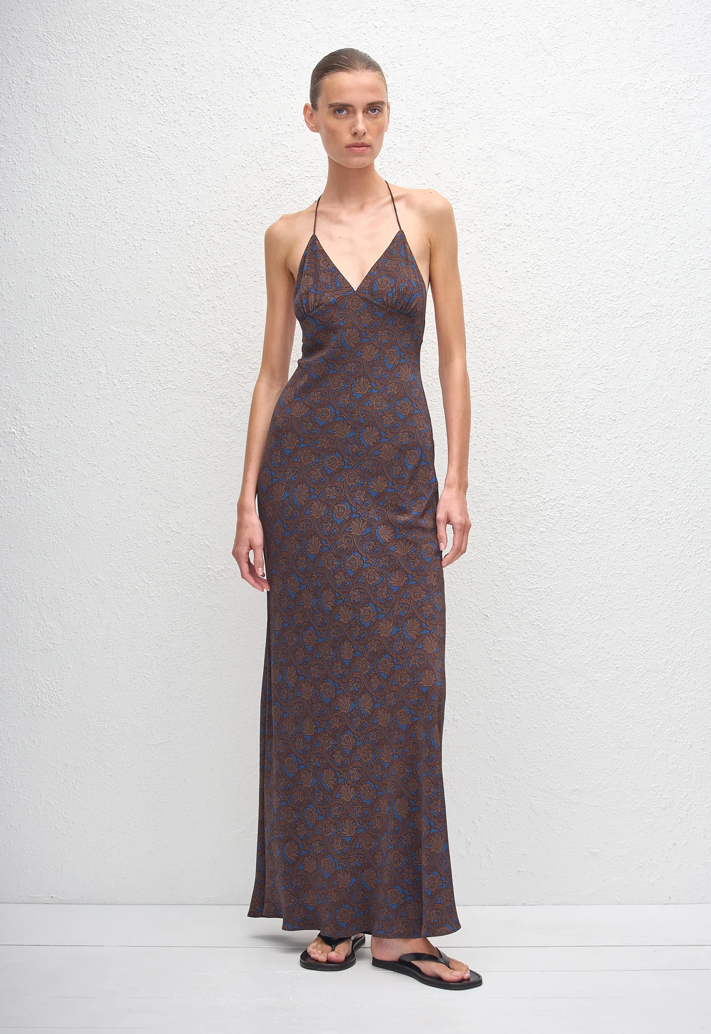 Low Back Halter Dress - Marrakesh