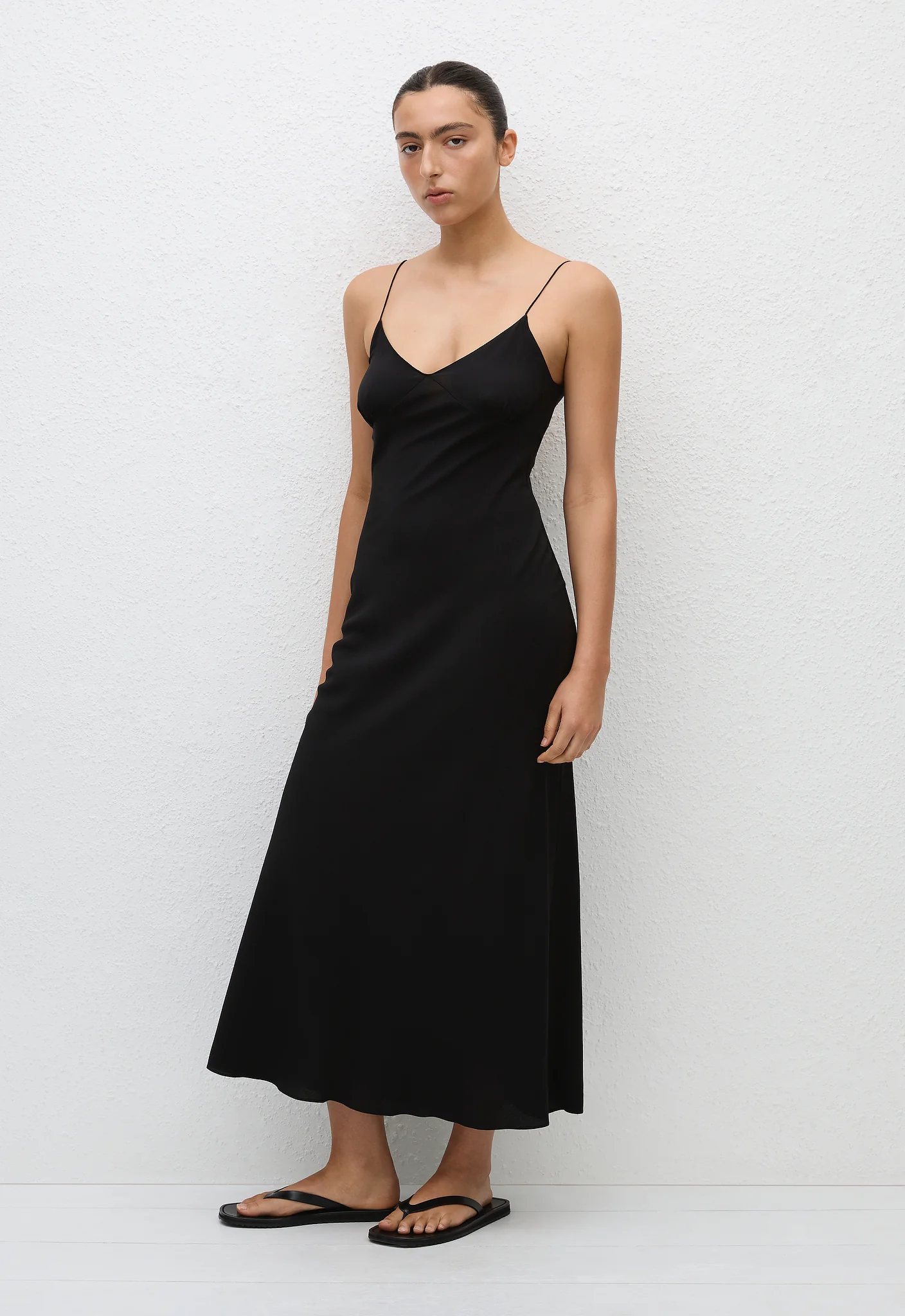 Low Back Slip Dress - Black - Image 2