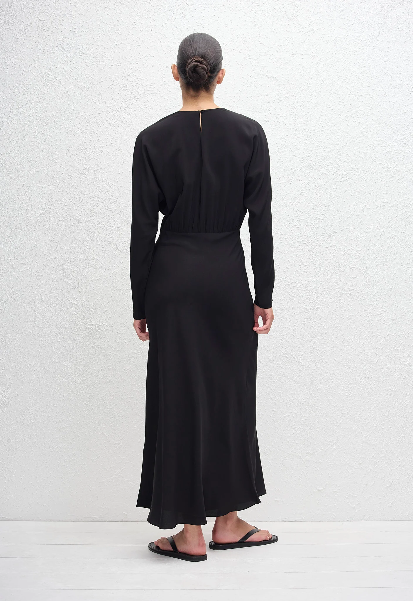Magyar Bias Slip Dress - Black - Image 3