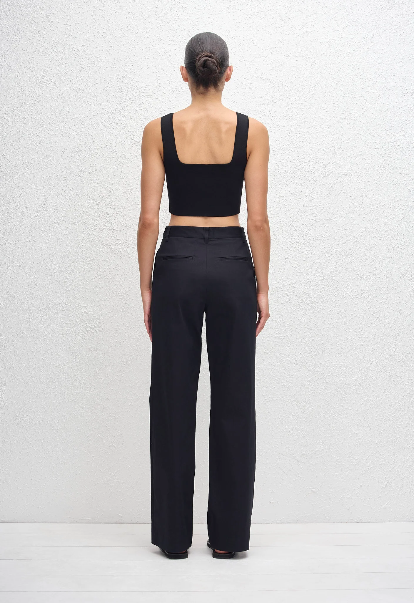 Nineties Crop Tank - Black - Image 3