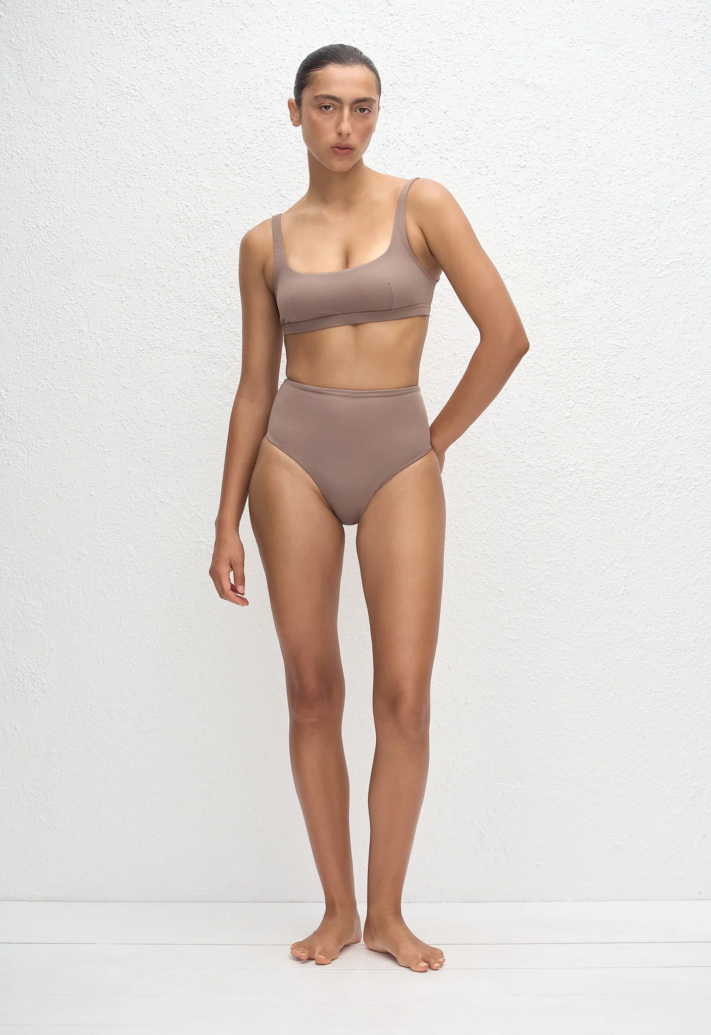 Nineties Crop Top - Clay