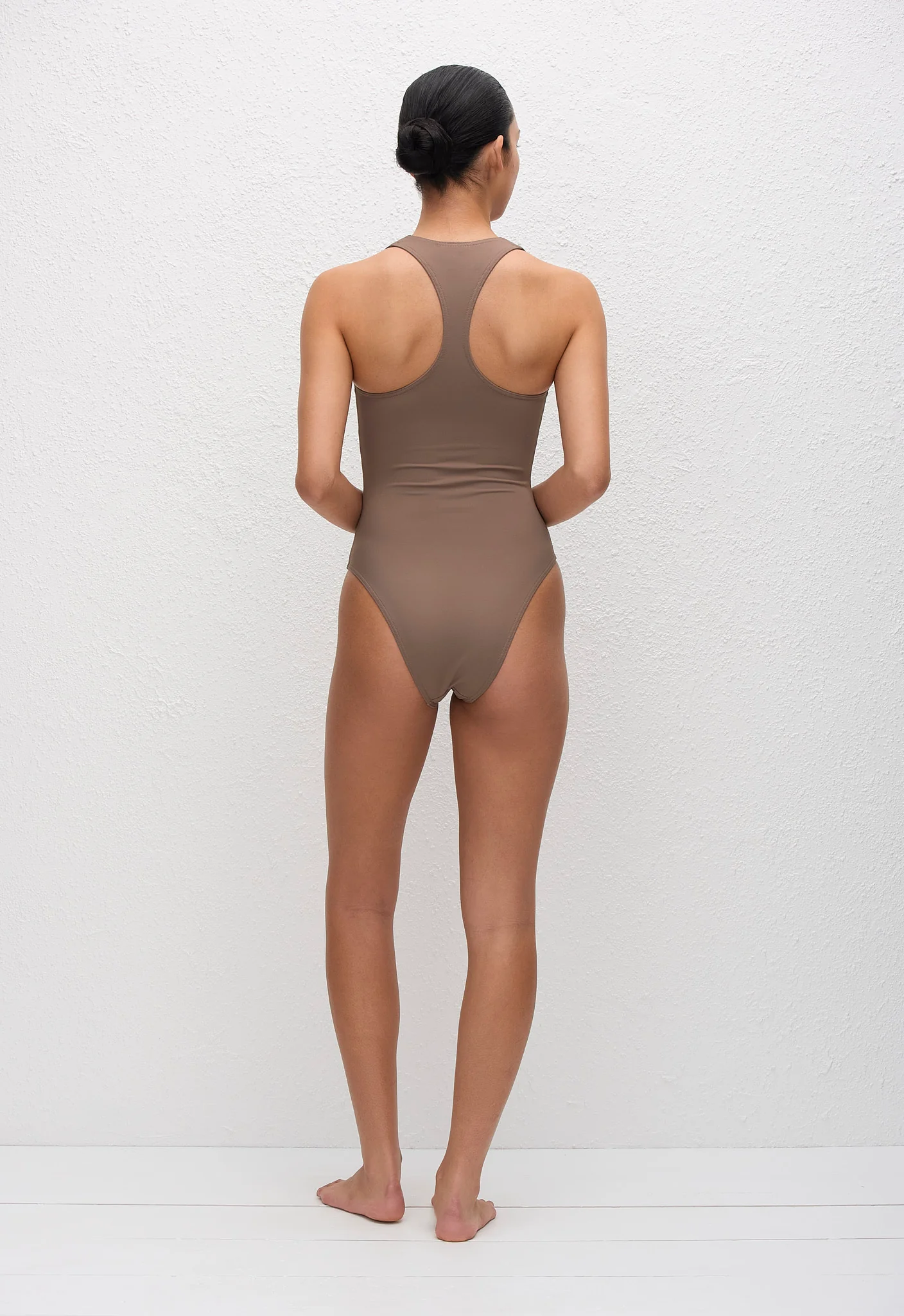 Racer Back Maillot - Clay - Image 4