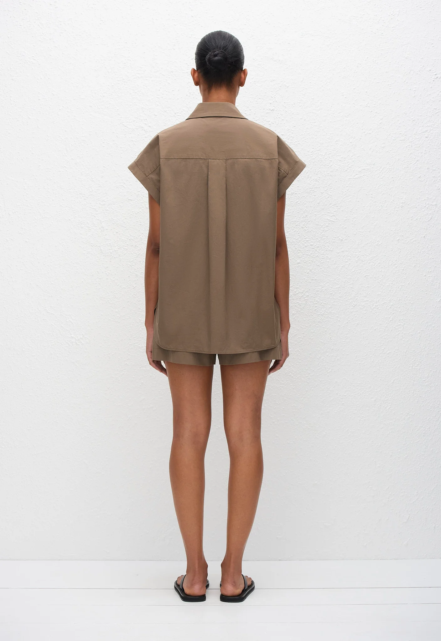 Relaxed Sleeveless Shirt - Birch - Image 3