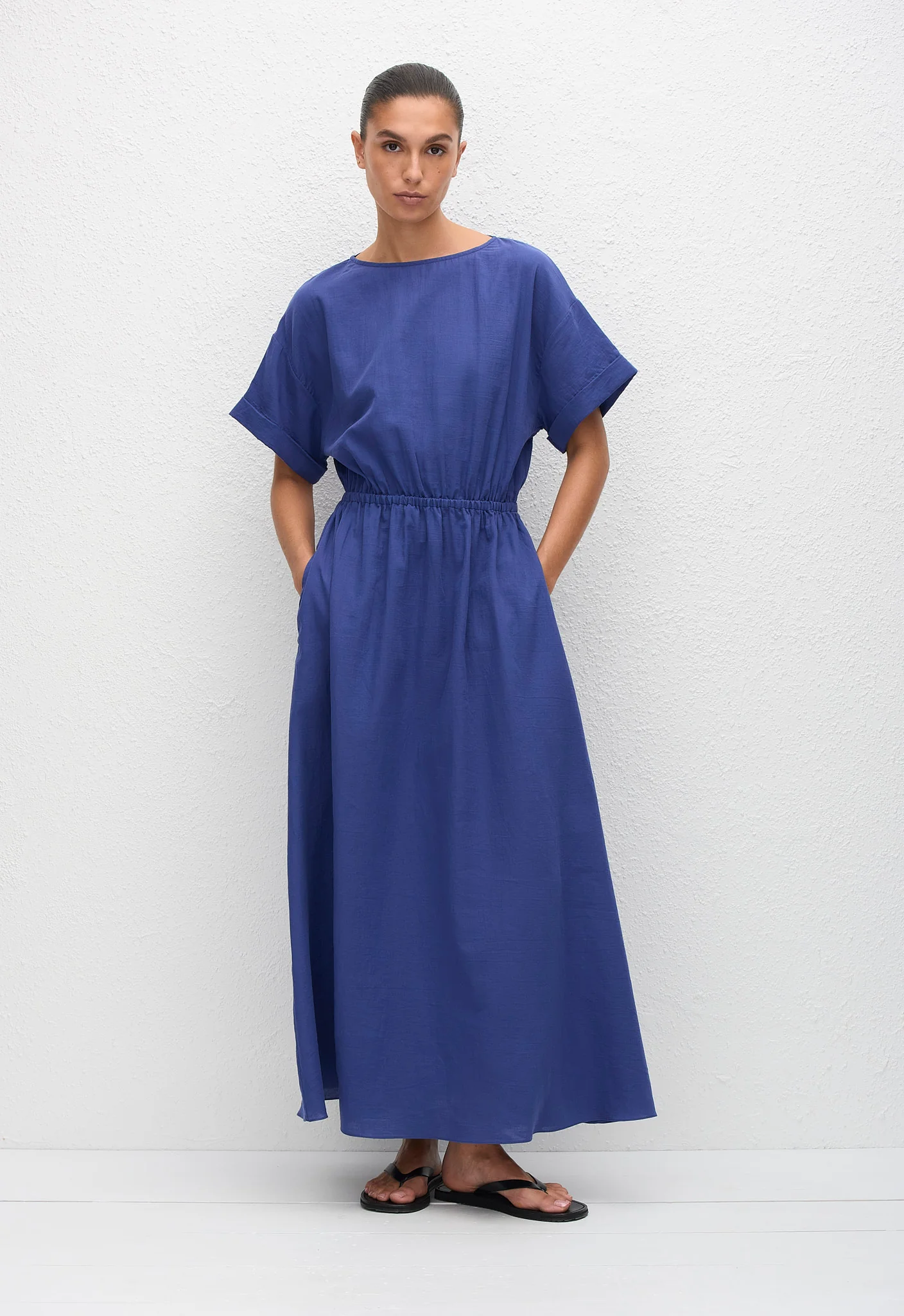 Relaxed Tee Midi Dress - Lapis