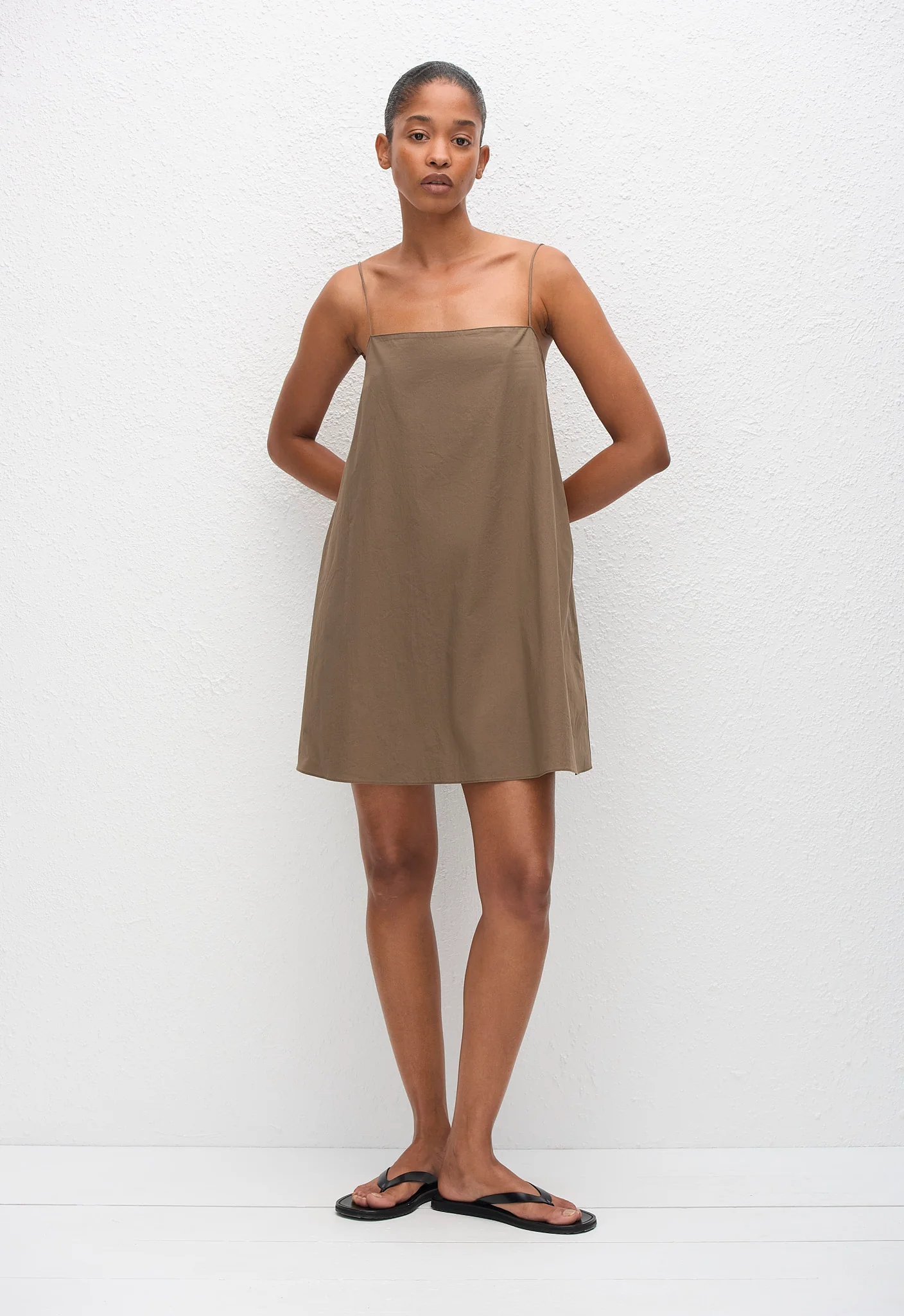 Square Cami Mini Dress - Birch