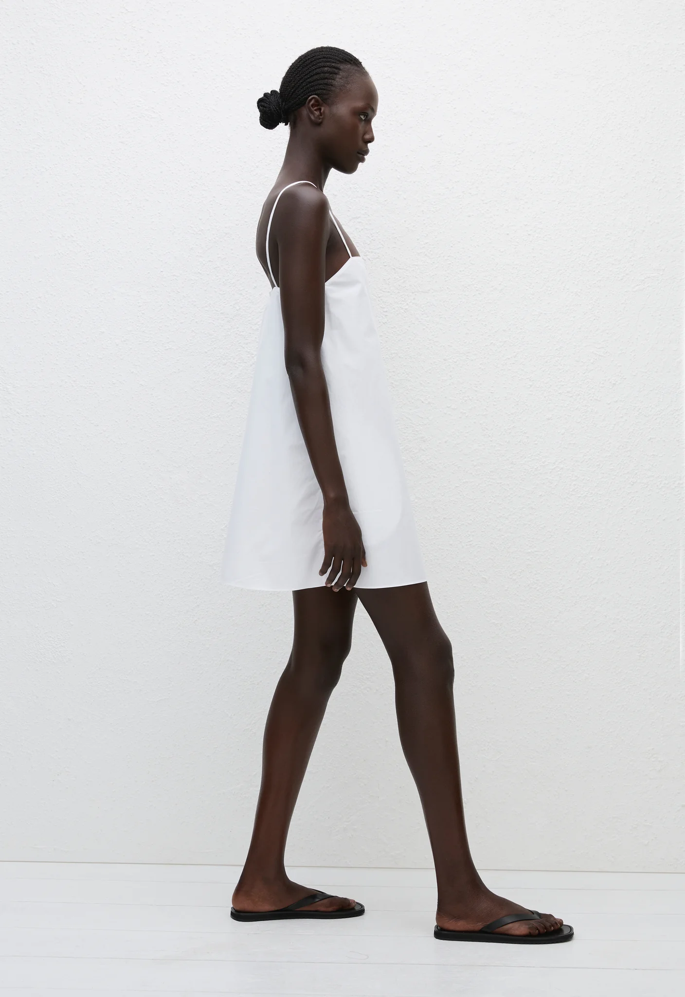Square Cami Mini Dress - White - Image 4