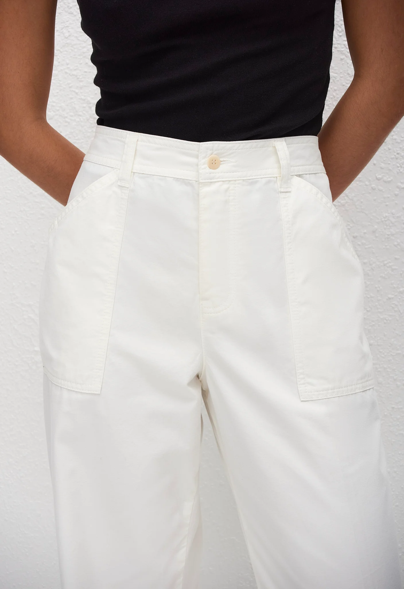 Straight Leg Cargo Pant - Chalk - Image 2