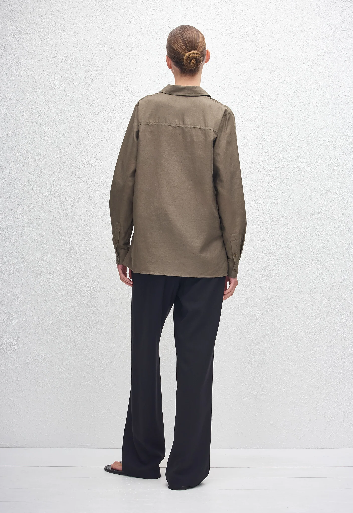 Straight Linen Shirt - Myrtle - Image 3