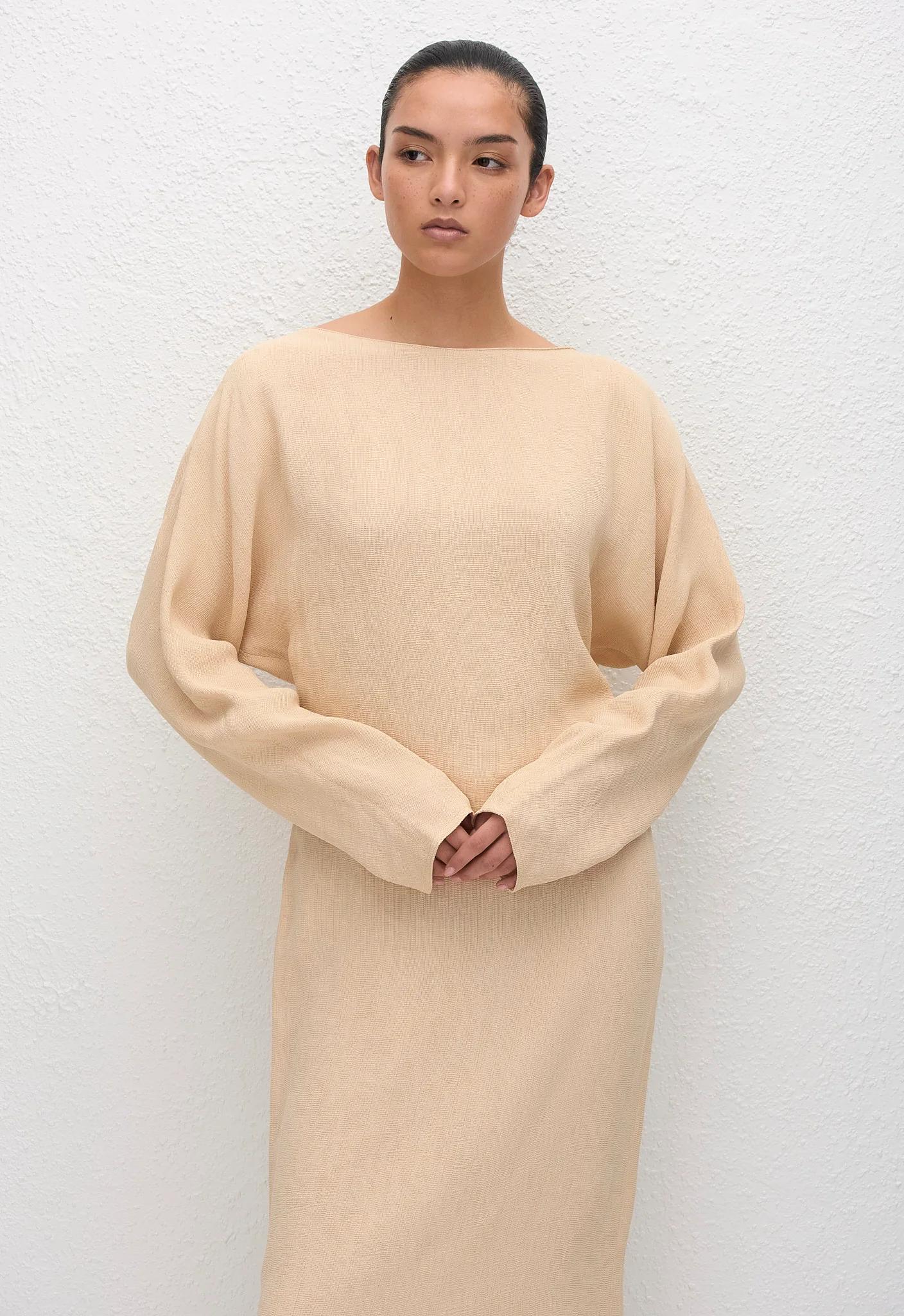 Straight Midi Skirt - Flax - Image 2