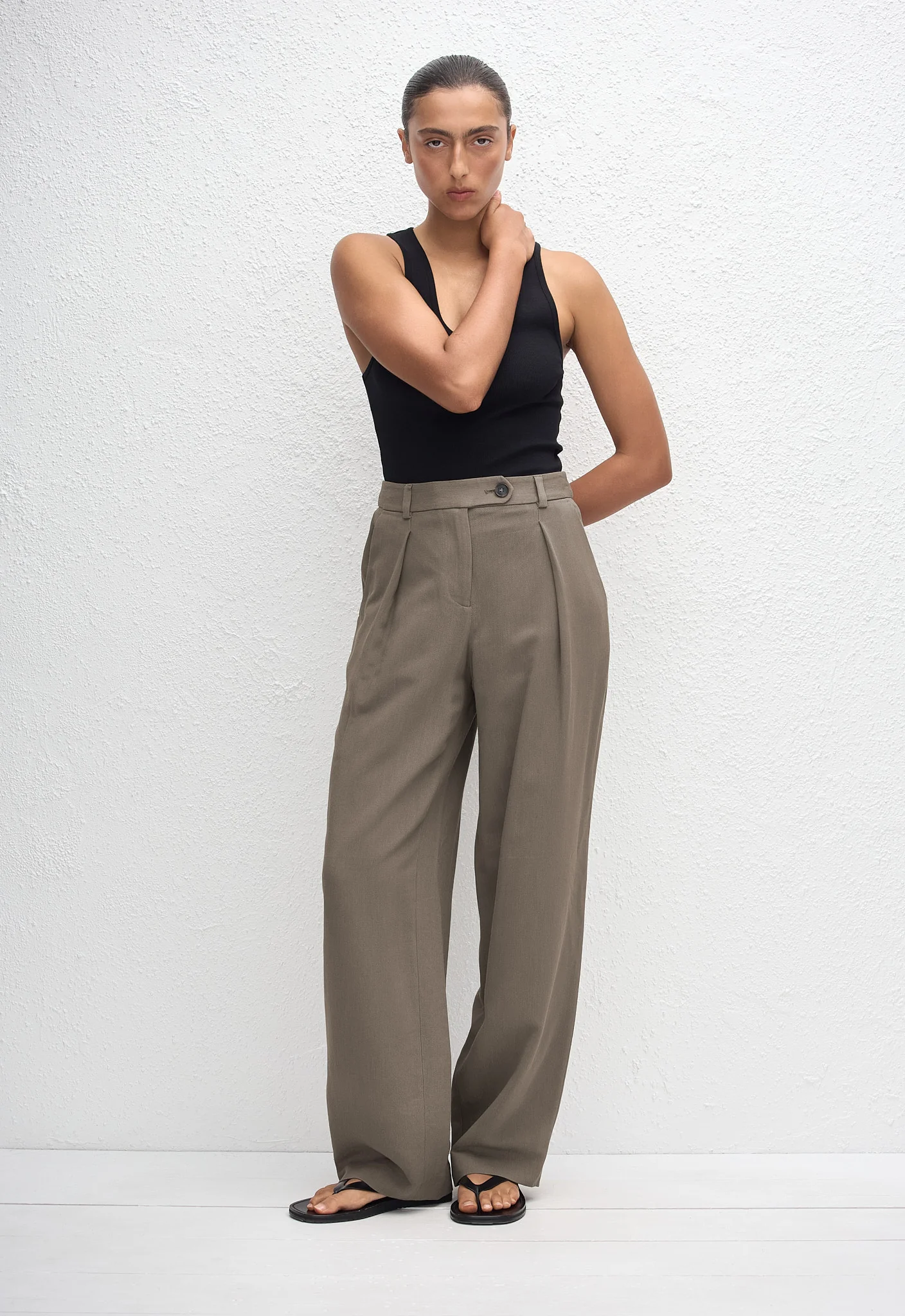 Tailored Pleat Trouser - Myrtle - Image 2