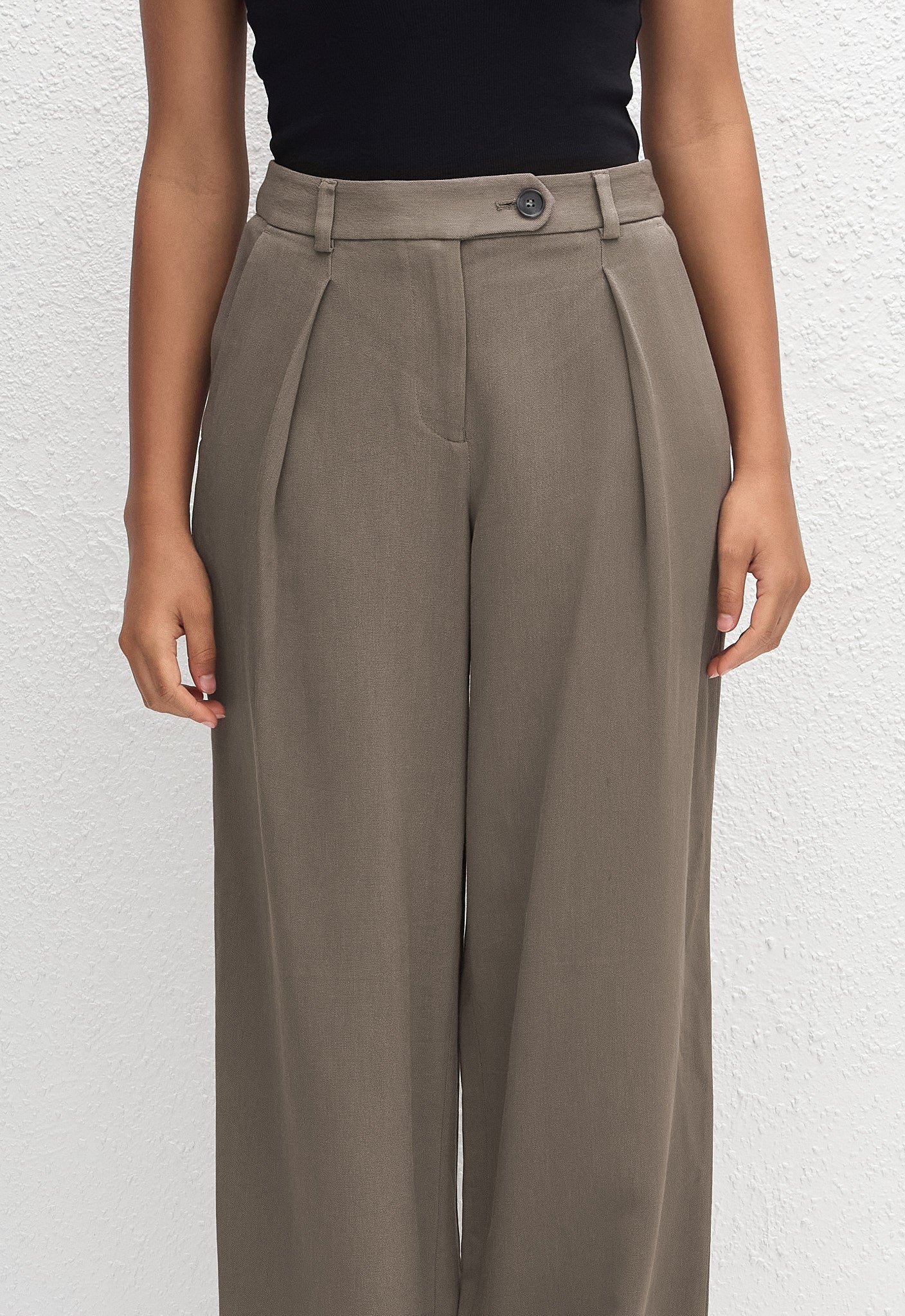Tailored Pleat Trouser - Myrtle - Image 3
