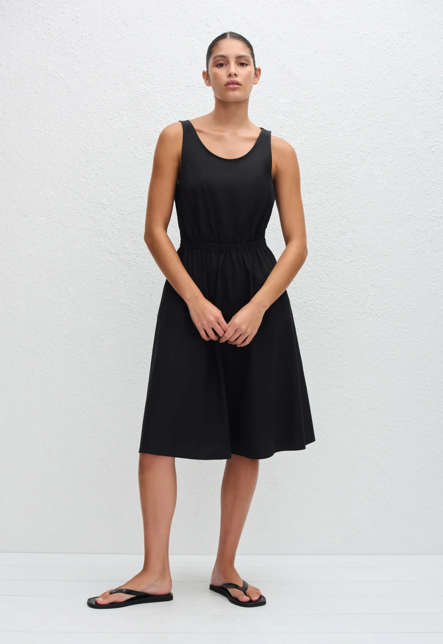 Tank Midi Dress - Black - Image 3