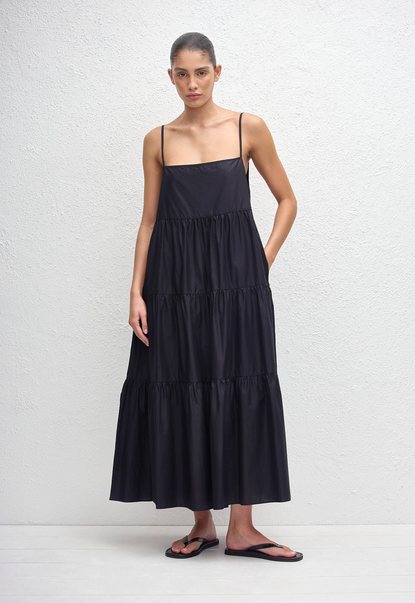 Tiered Sundress - Black